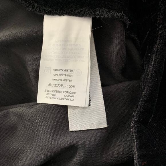 J. Crew Easy Pull On Velvet Pants Size 4 - Picture 8 of 8